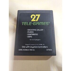 Atari 2600 Target Fun 27 Tele-Games Authentic Tested & Working Cartridge Clean